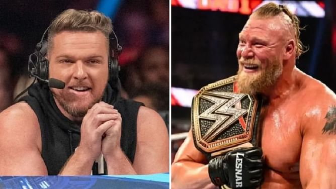 Pat McAfee congratulates Brock Lesnar and his family: "Congratulations Lesnars"