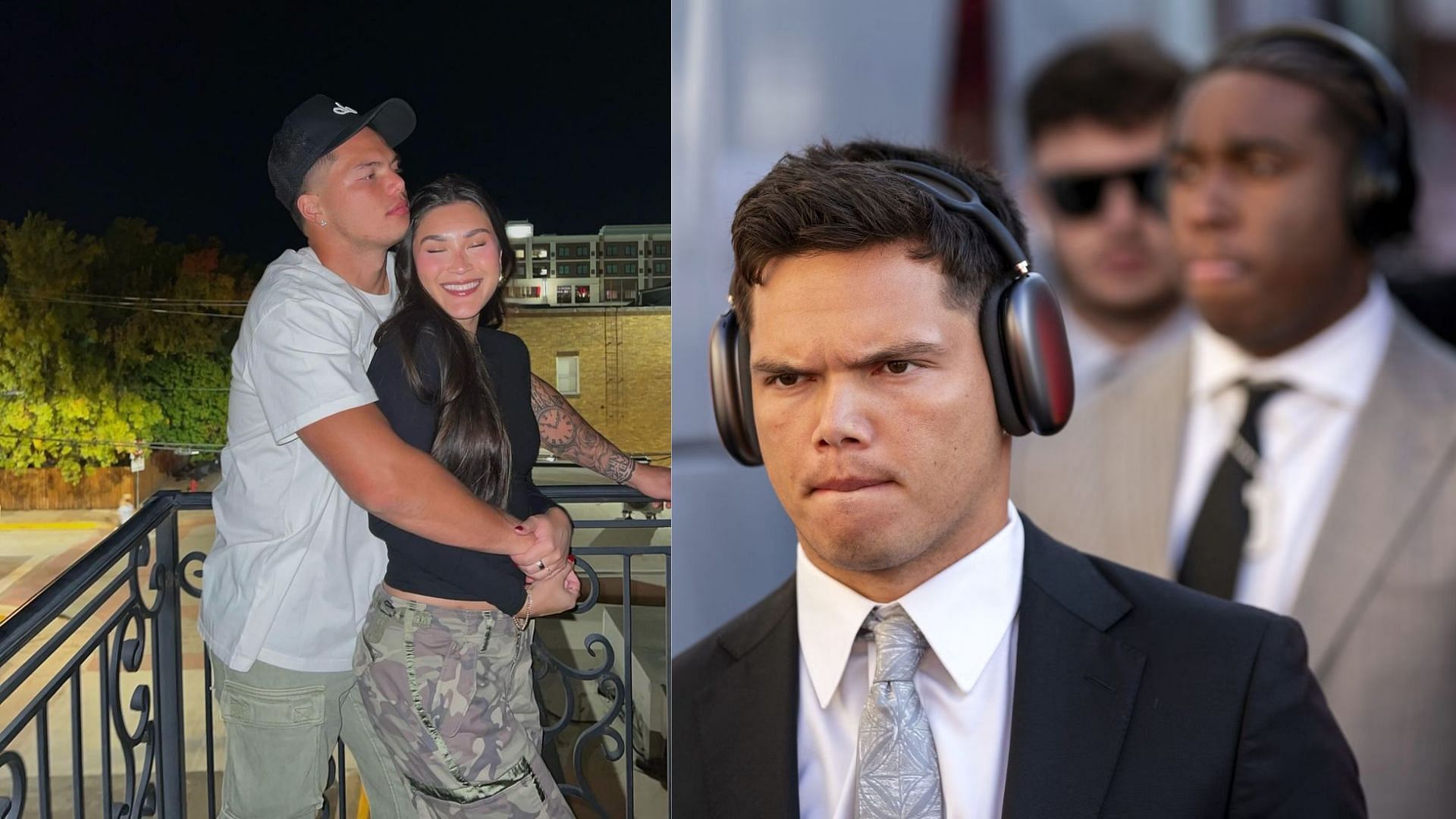 Oklahoma QB Dillon Gabriel Reacts To GF Zo Caswell's Touching Goodbye ...