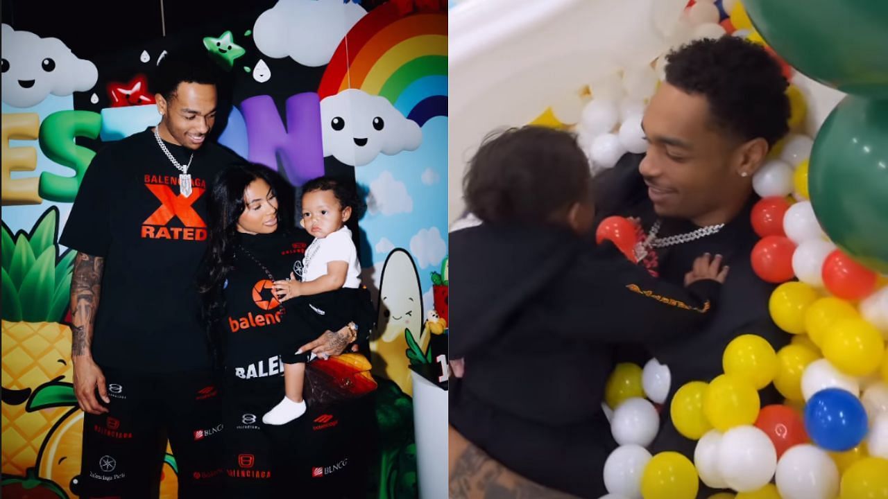 PJ Washington and Alisah Chanel celebrate their son