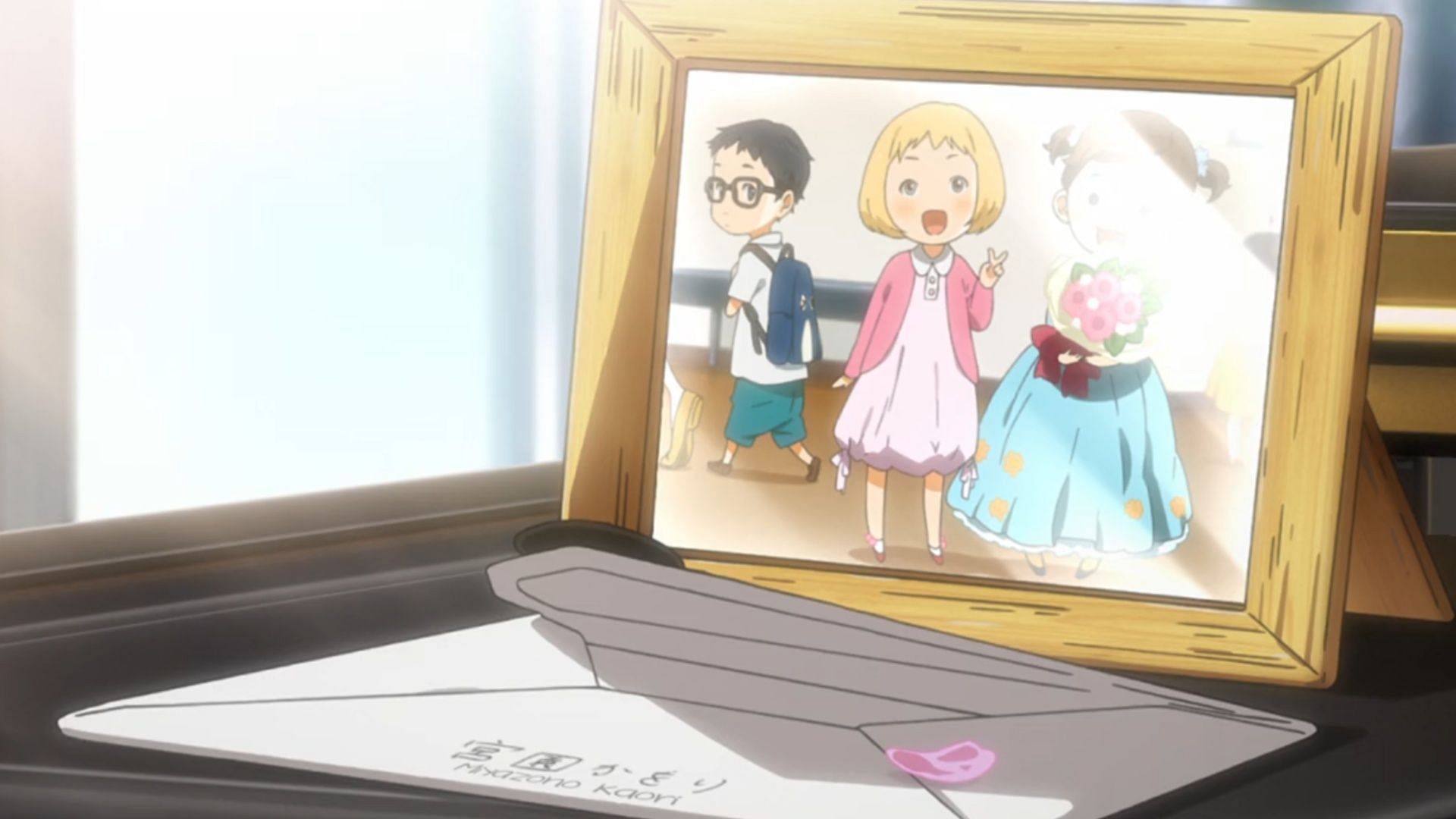First ever picture of Arima and Kaori, as seen in Your Lie in April (Image via A-1 Pictures)