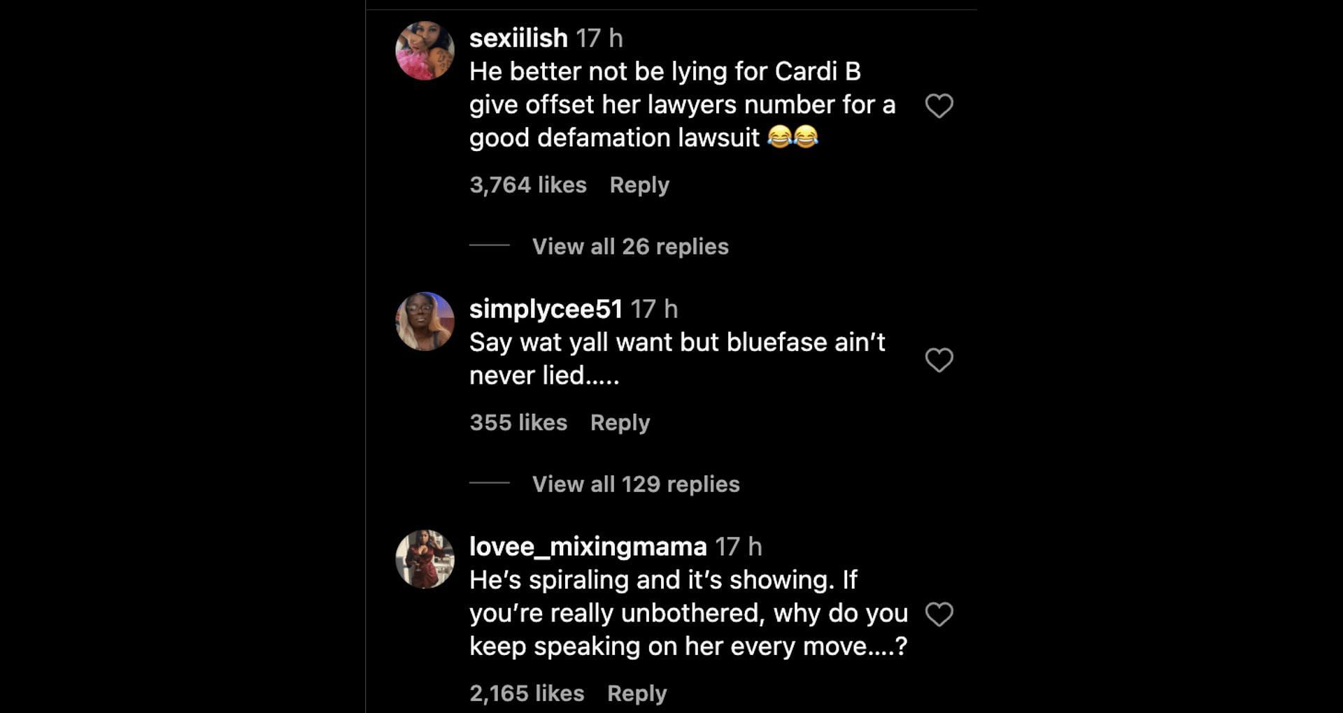 Social media users poured in hilarious comments after the rapper made claims about Chrisean Rock&#039;s alleged relationship with Offset. (Image via Instagram)