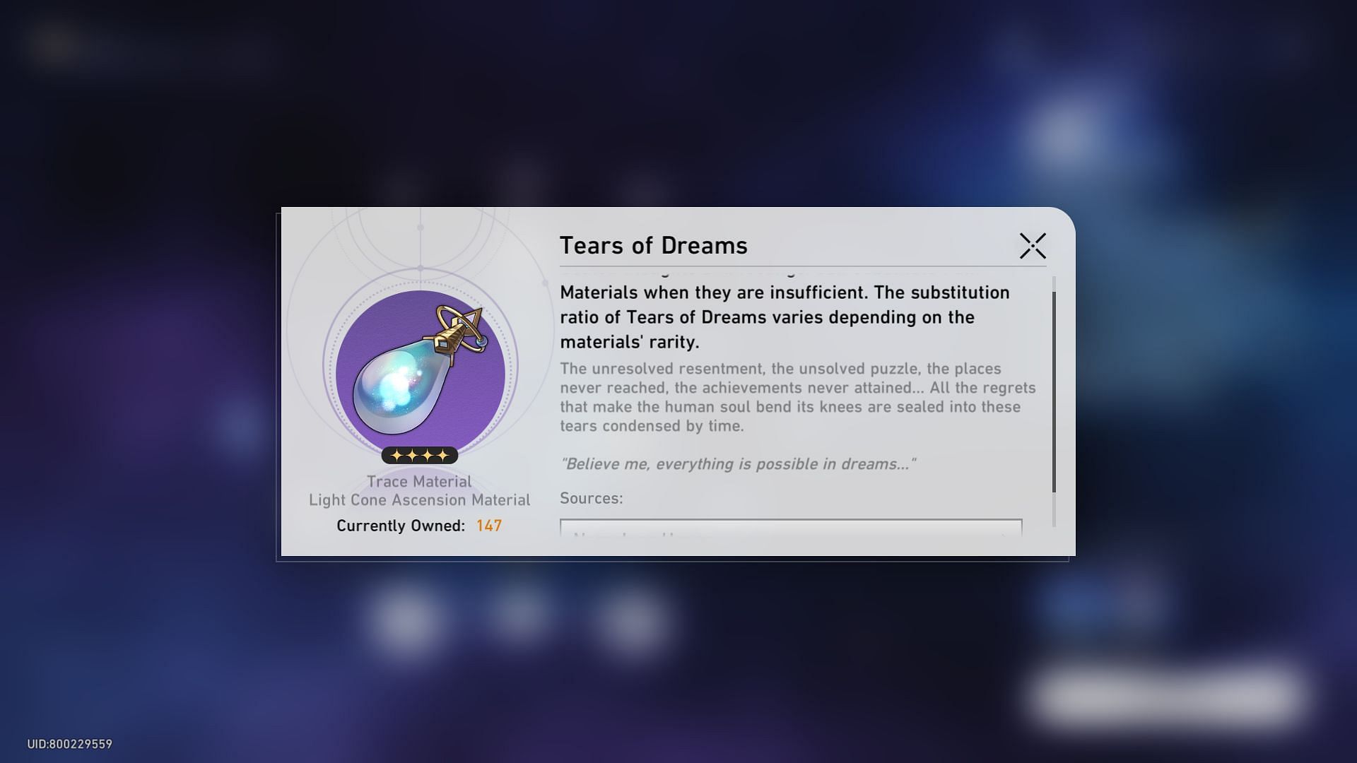 Tears of Dreams (Image via HoYoverse) 