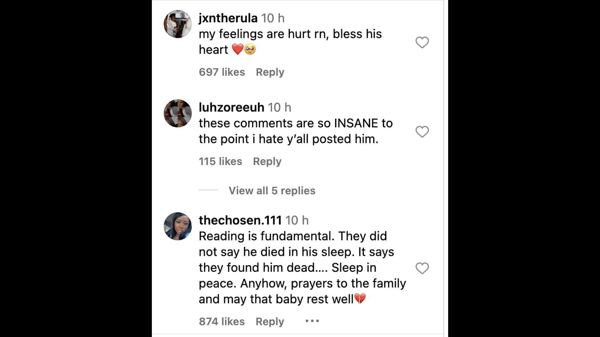 Social media users mourn the passing away of the 19-year-old who was popular for his video on Rihanna&#039;s song. (Image via @theshaderoom/ Instagram)