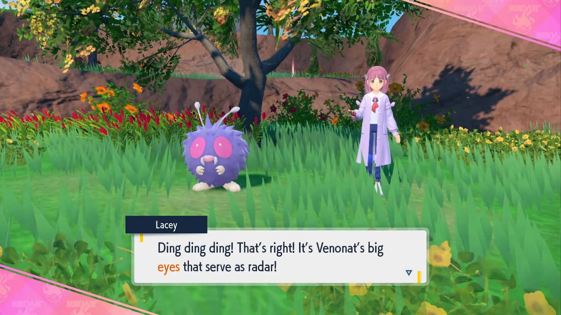 Venonat uses its eyes as a radar (Image via The Pokemon Company)