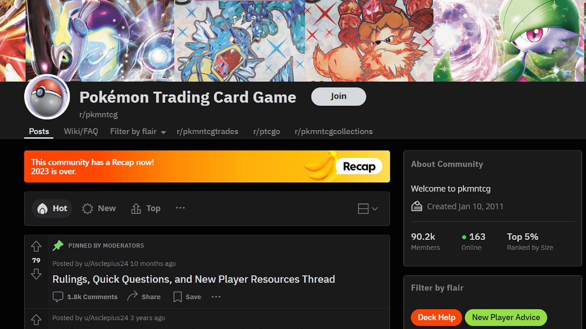 r/Pkmntcg is a one-stop resource for the Pokemon Trading Card Game (Image via r/Pkmntcg/Reddit)