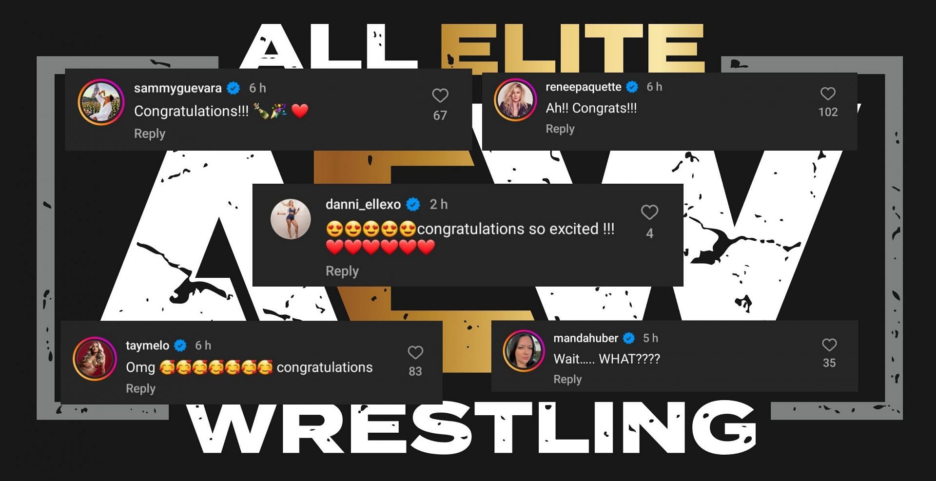 Many AEW stars reacted to the announcement