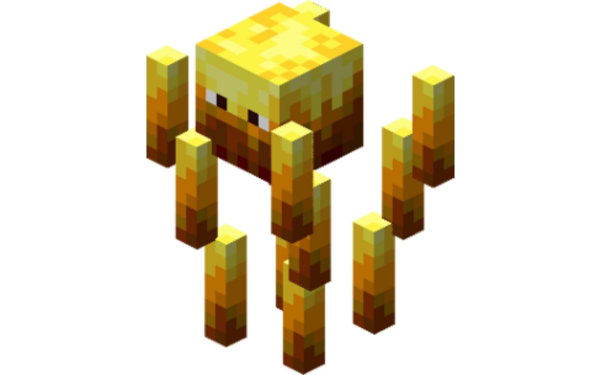 Located in the Nether, these fiery mobs are necessary to enter The End (Image via Mojang)