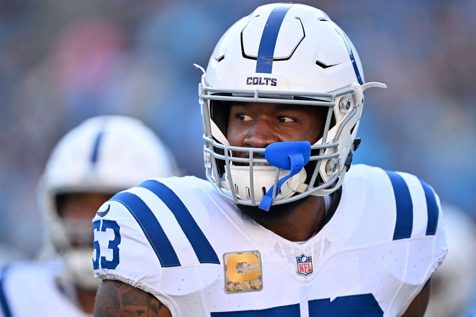 Shaquille Leonard during Indianapolis Colts v Carolina Panthers