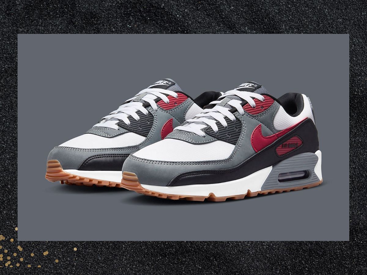 Nike Air Max 90 &quot;Team Red / Cool Grey&quot; sneakers (Image via @A__N_I_M_A__L / Twitter)