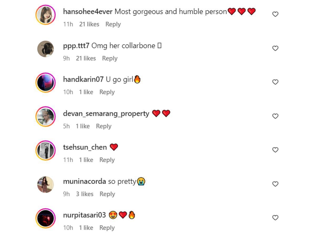 Fan comments (Image via Instagram/@xeesoxee)