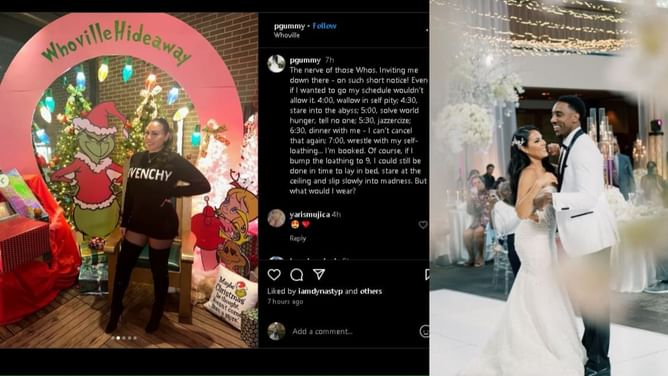 Jeff Teague’s wife Paola Gomez gets into the Christmas spirit as she flaunts Givenchy sweater and $2,700 knee-high boots in Whoville Hideaway