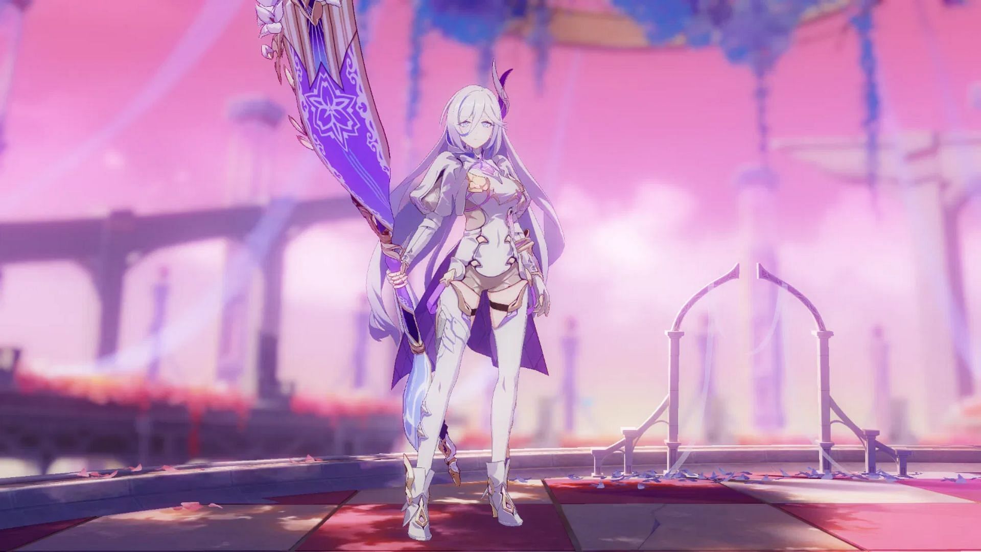 Misteln Schariac in Dreamwaver Battlesuit in Honkai Impact 3rd. (Image via miHoYo)