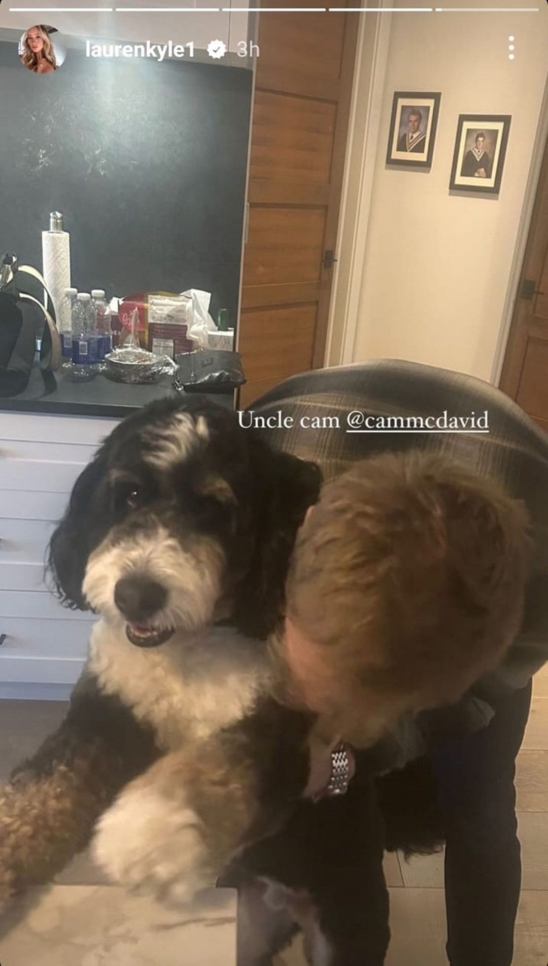 McDavid with his dog Lenard