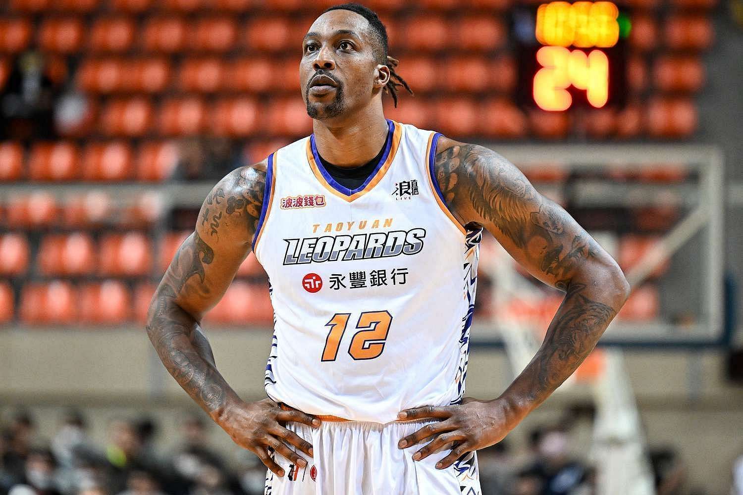 Dwight Howard with the Taoyuan Leopards of the T1 League in Taiwan.