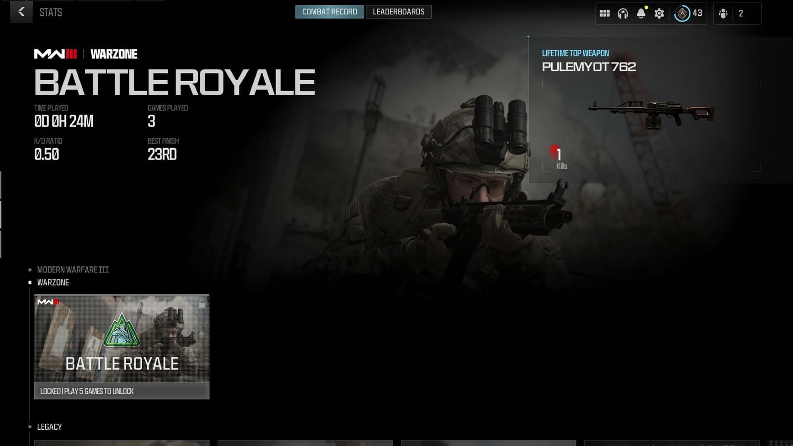 How to check KD and stats in Warzone?