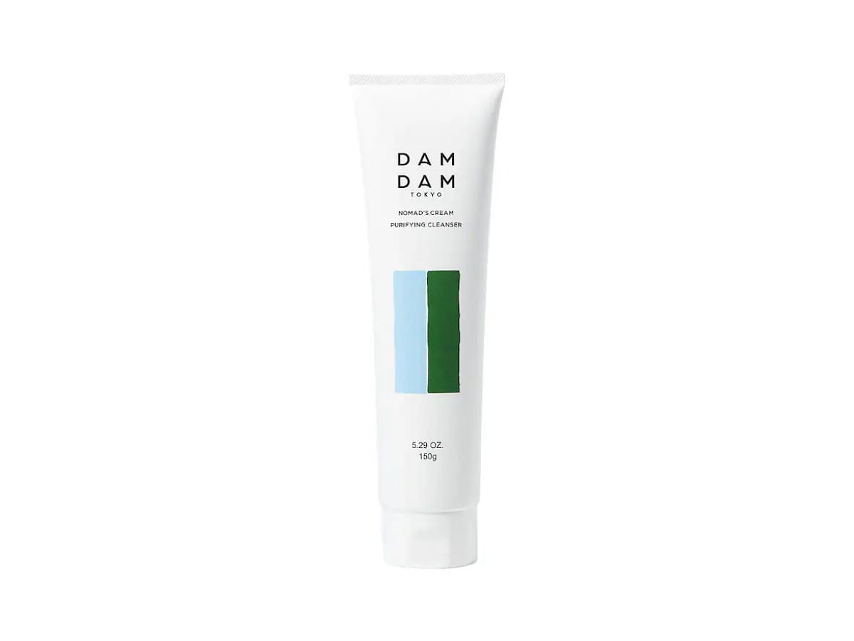 DamDam Nomad&#039;s Cream Purifying &amp; Exfoliating AHA Cleanser (Image via Amazon)