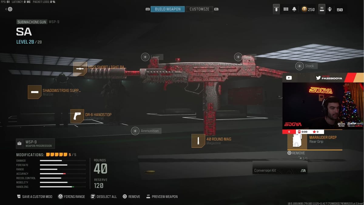 Best WSP9 loadout Warzone Season 5 Attachments, class setup, how to