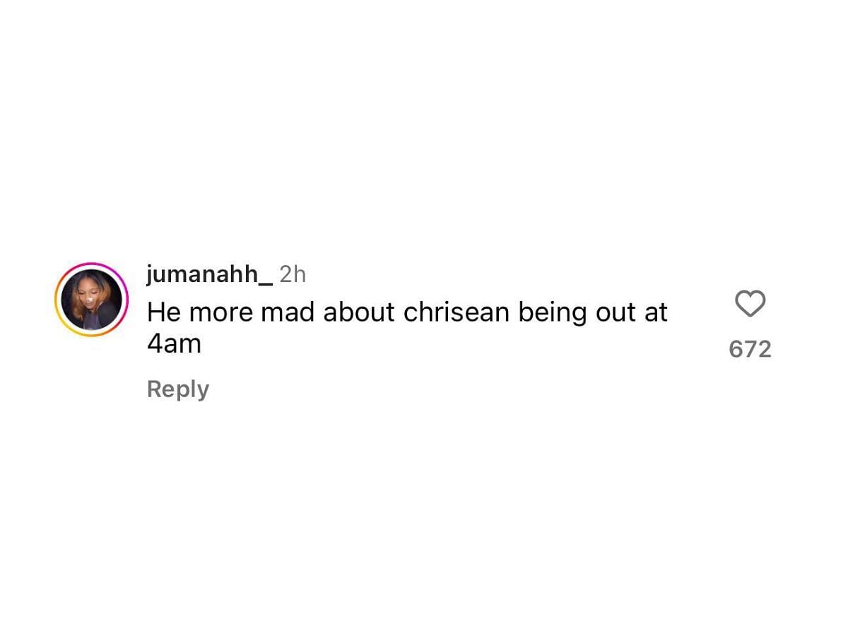 Netizens point out that Blueface was jealous more than anything (image via @jumanahh_ on Instagram)