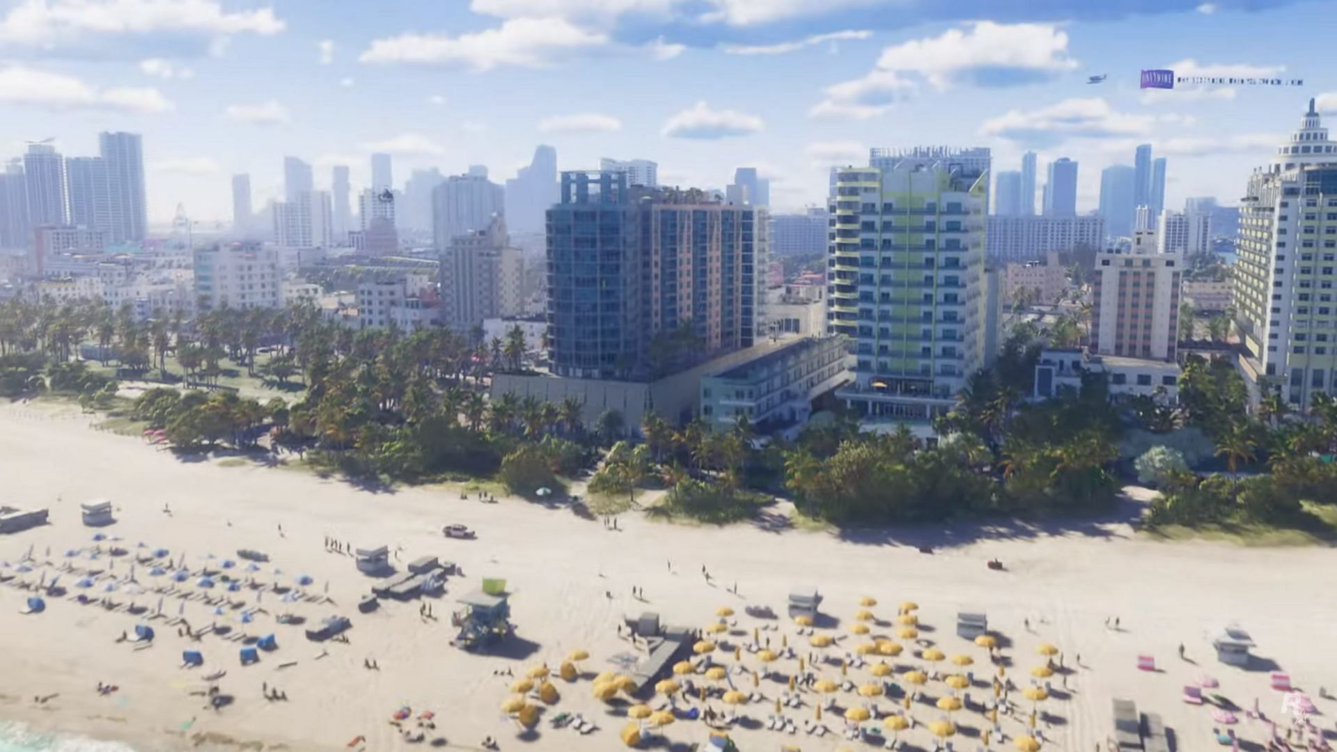 A screenshot of the beach from the trailer (Image via Rockstar Games)