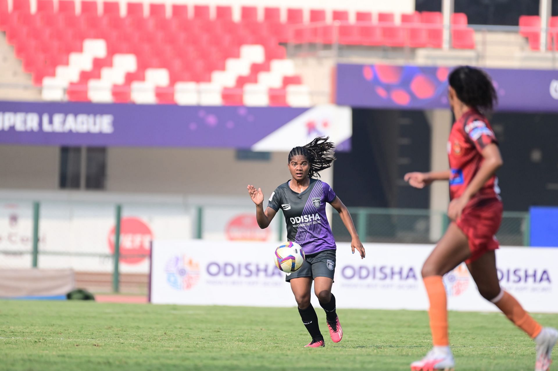 Astam in action against Gokulam Kerala in the IWL 2023/24 season. (Image - OFC Media)