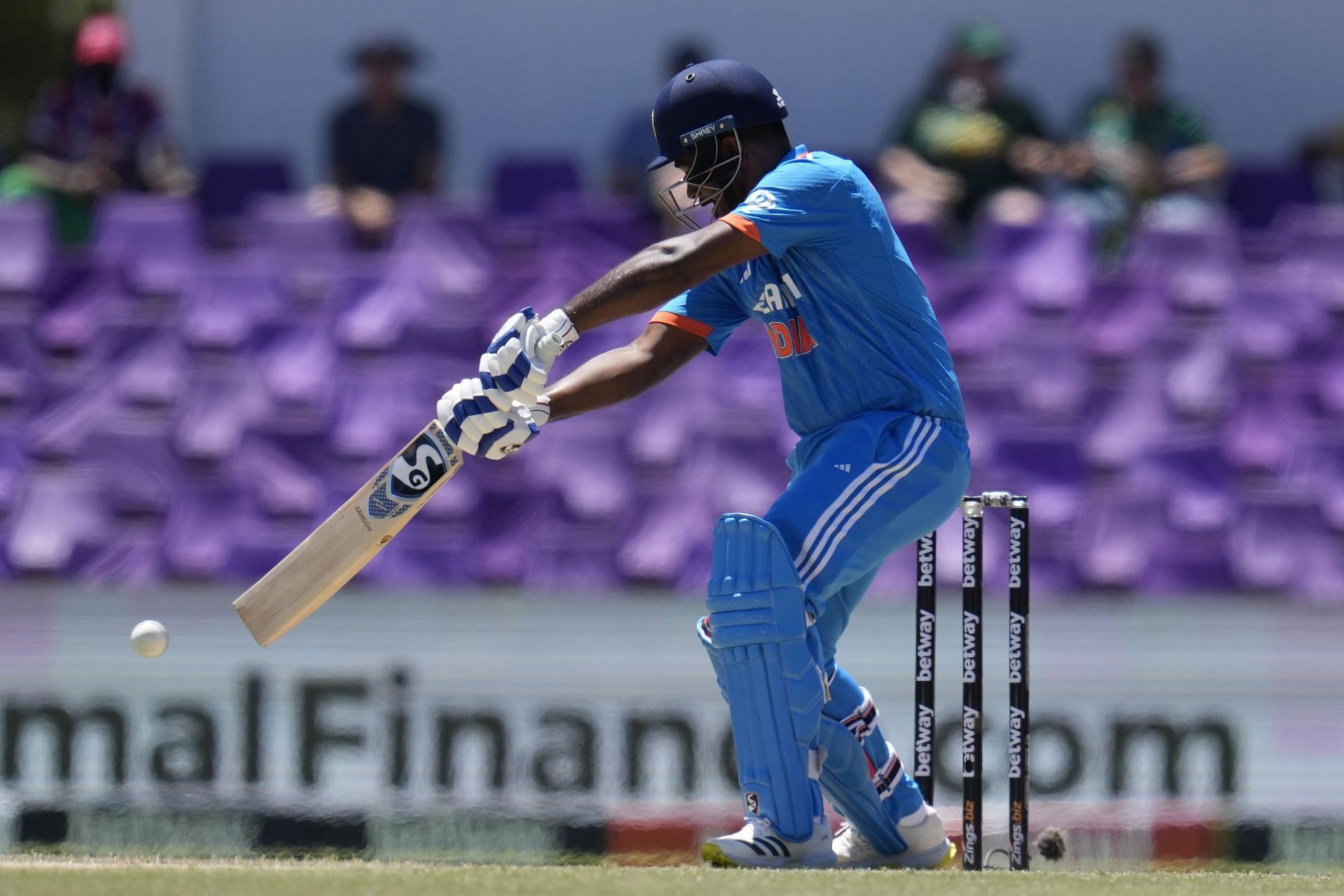 Sanju Samson struck six fours and three sixes during his innings. [P/C: AP]