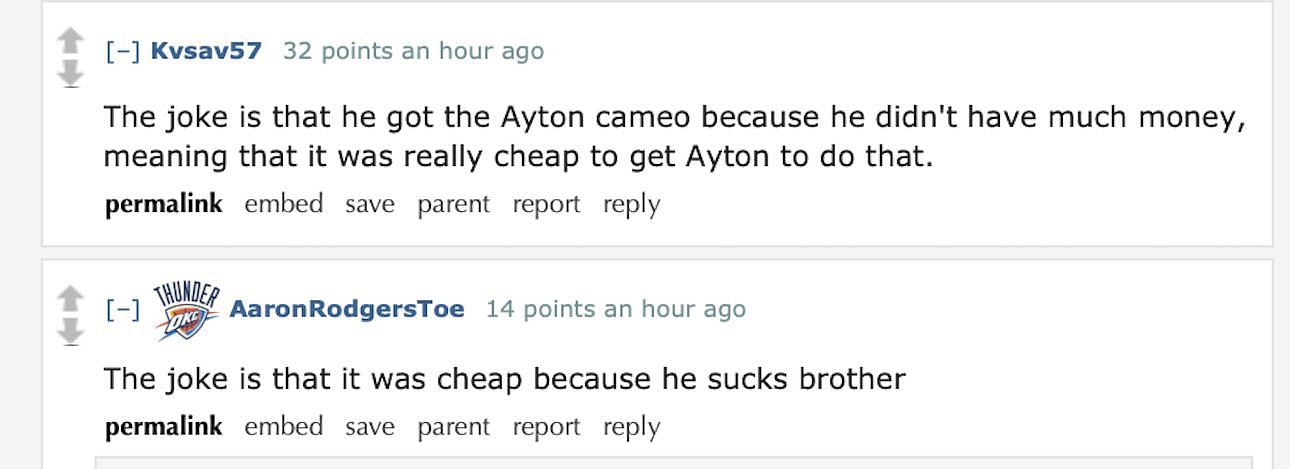 Fans react to Ayton cameo
