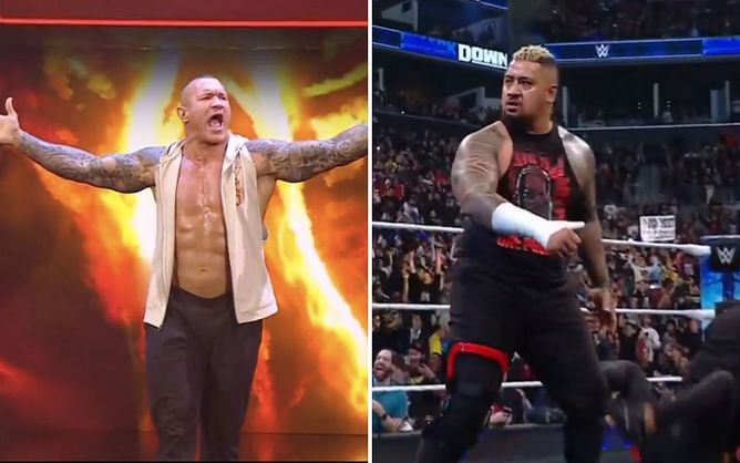 41-year-old star makes a last-minute appearance to save Randy Orton from Bloodline beatdown on SmackDown