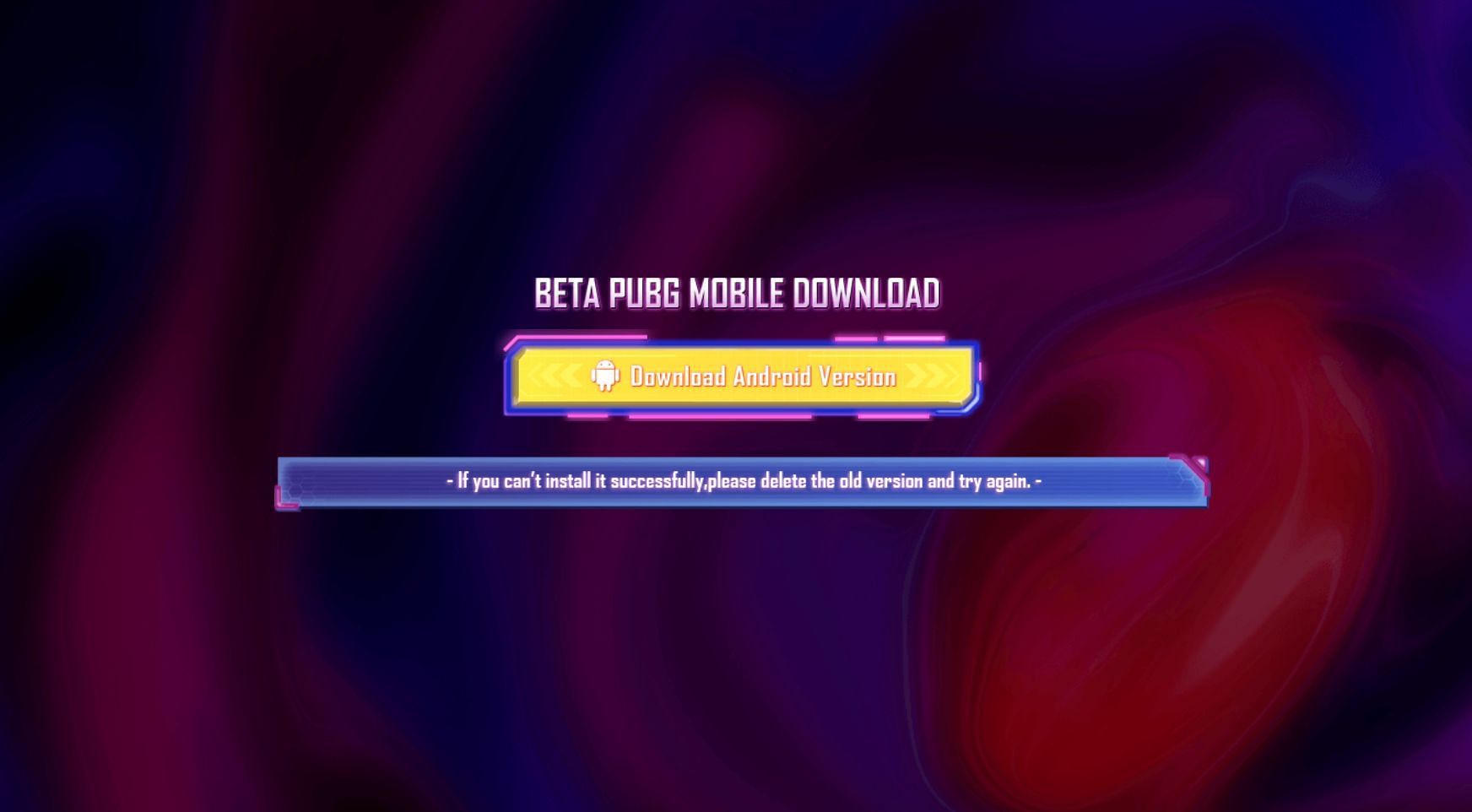 The APK file can be used to download and install the 3.0 beta (Image via PUBG Mobile)