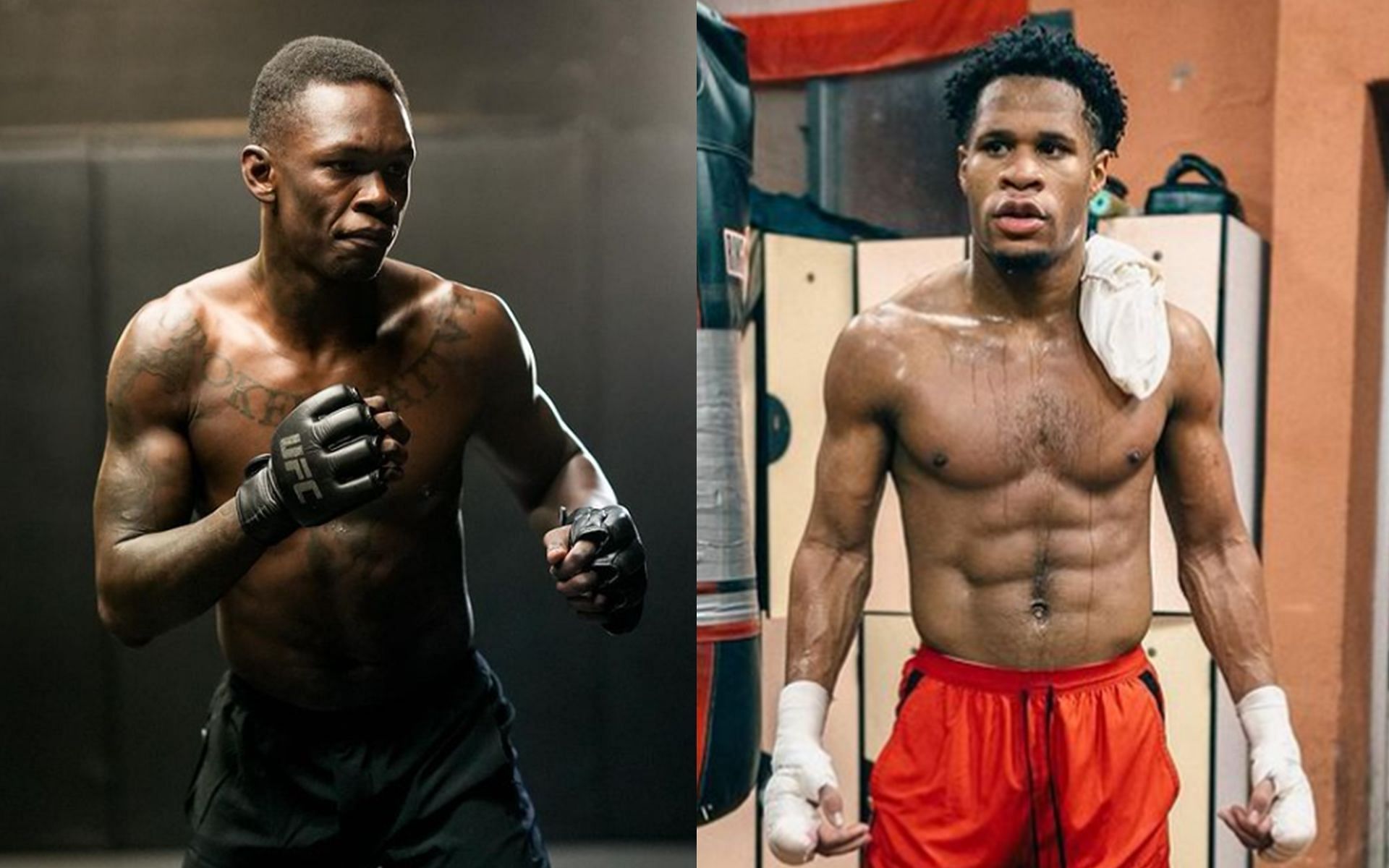 Israel Adesanya (left) and Devin Haney (right) (Images Courtesy: @thelaststylebender and @realdevinheaney Instagram)