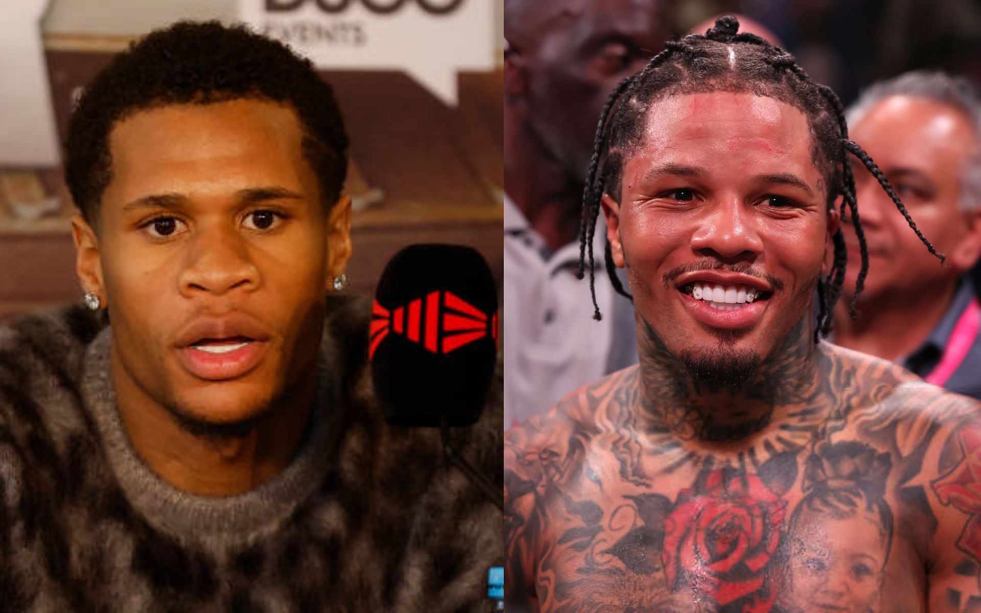 Devin Haney (left) shares fiery callout of Gervonta Davis (right) [Images Courtesy: @GettyImages]