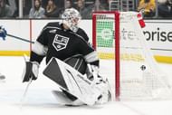 Cam Talbot of the NHL's Los Angeles Kings