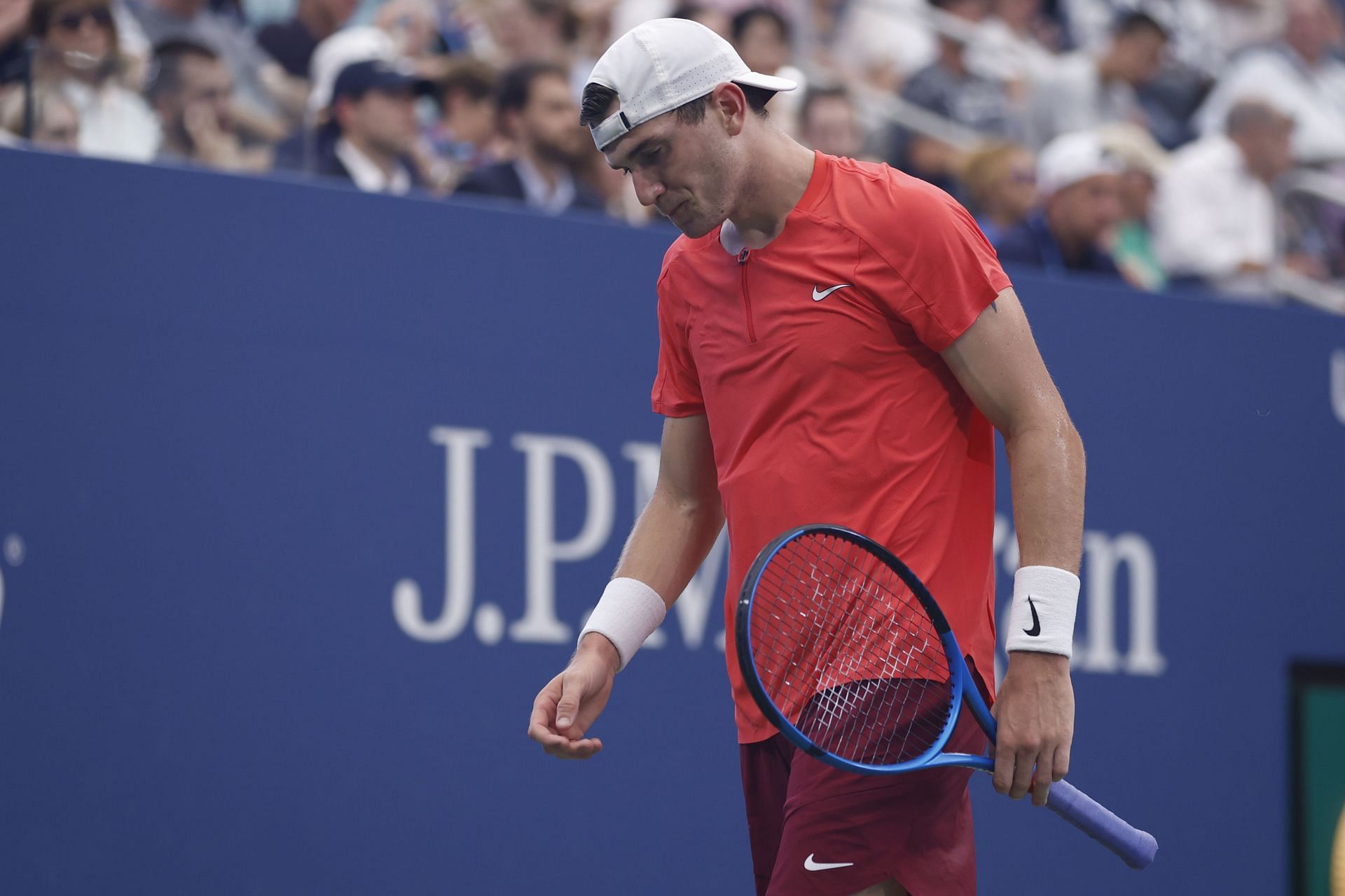 Jack Draper in action: 2023 US Open Tennis