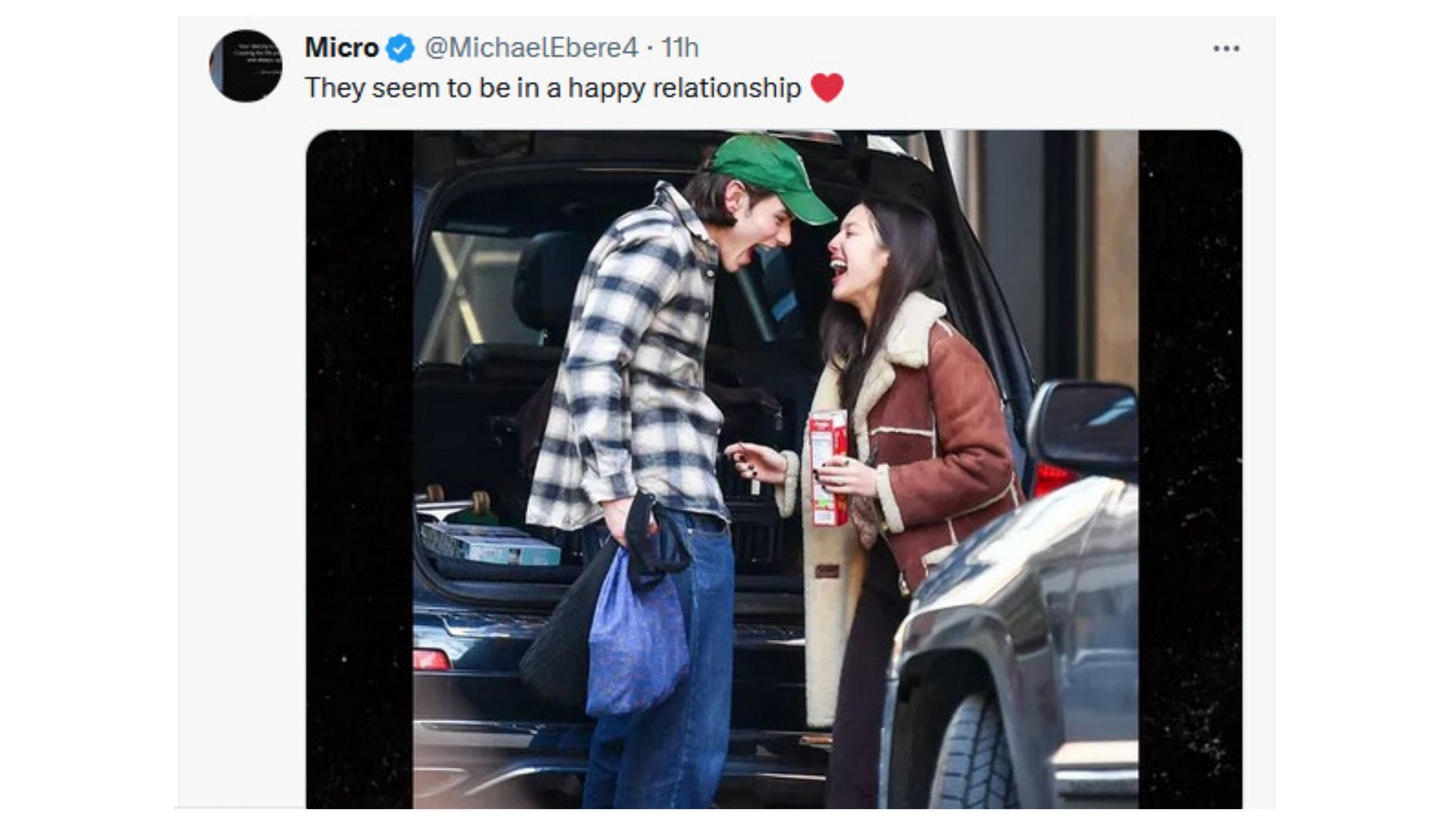 Fans were excited to see the alleged couple&#039;s pictures (Image via X / @MichaelEbere4)