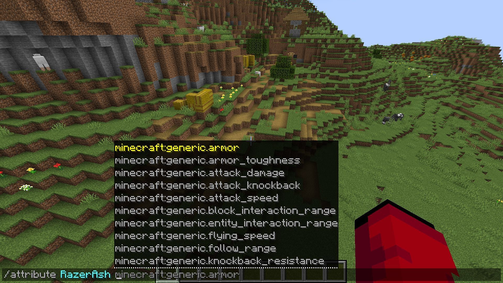 La commande d'attribut peut modifier de nombreux aspects d'un joueur ou d'un groupe dans Minecraft.  (Image via Mojang)