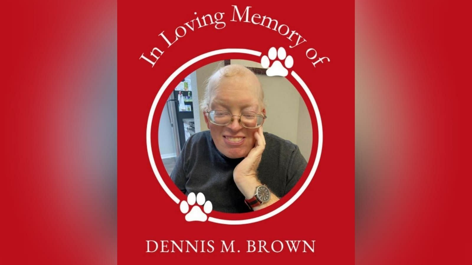 A picture from Dennis Brown&#039;s obituary (Image via Bivens Funeral Home)