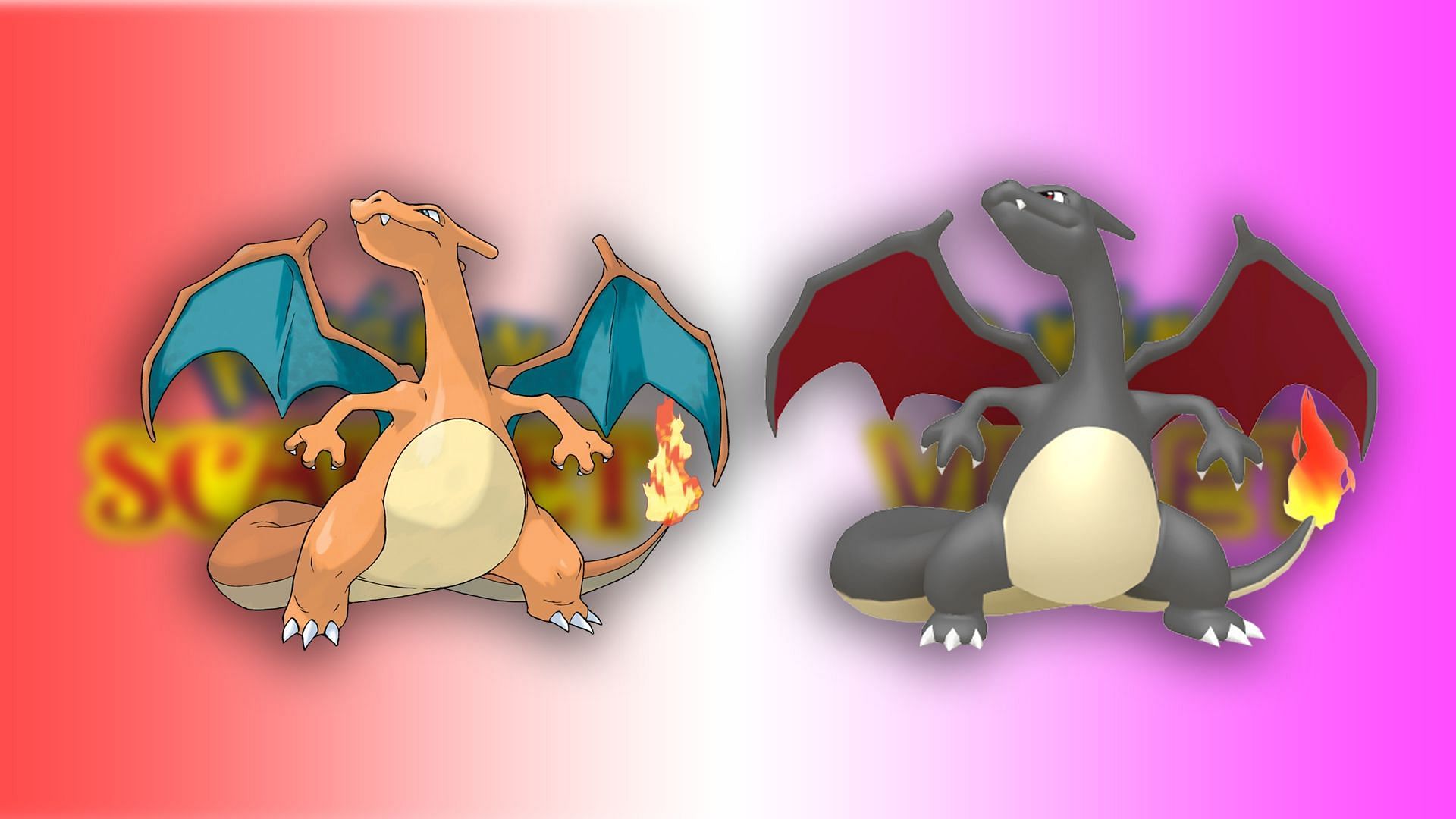 Regular and Shiny Charizard (Image via The Pokemon Company)