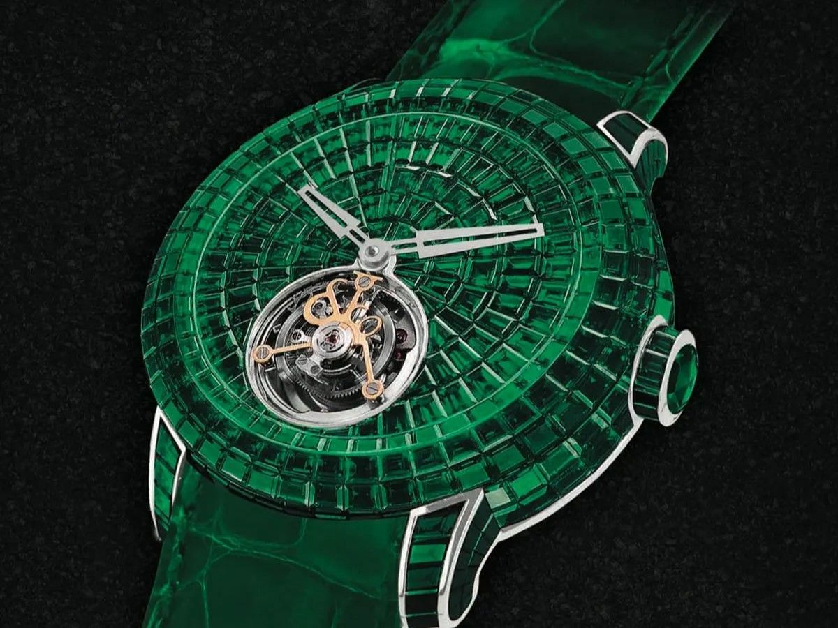 Jacob &amp; Co. Caviar Emerald Tourbillon &ndash; $2.4 MILLION (Image by Watchonista)