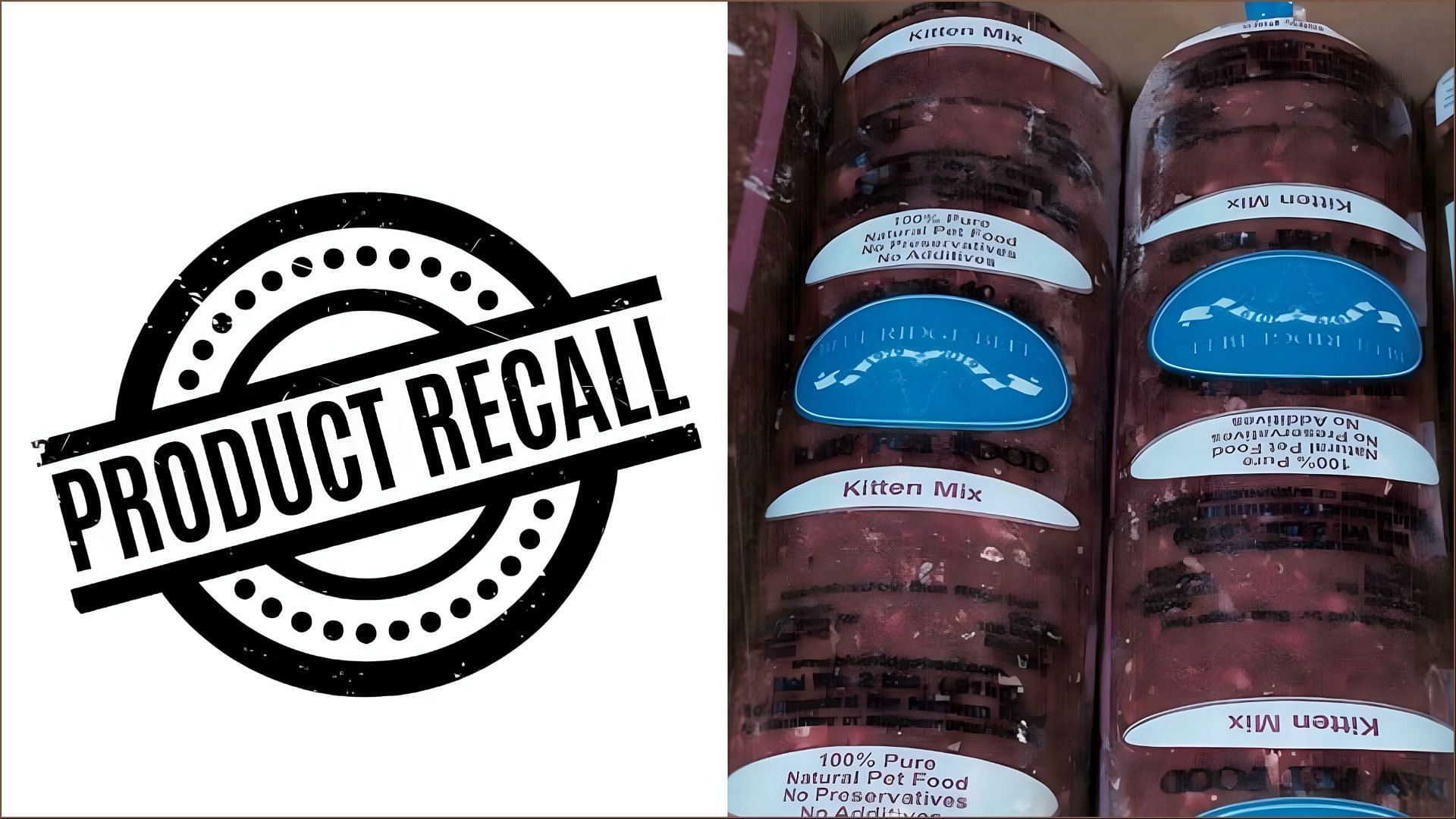 Blue Ridge Beef recalls pet food products over contamination with salmonella and listeria (Image via FDA) 