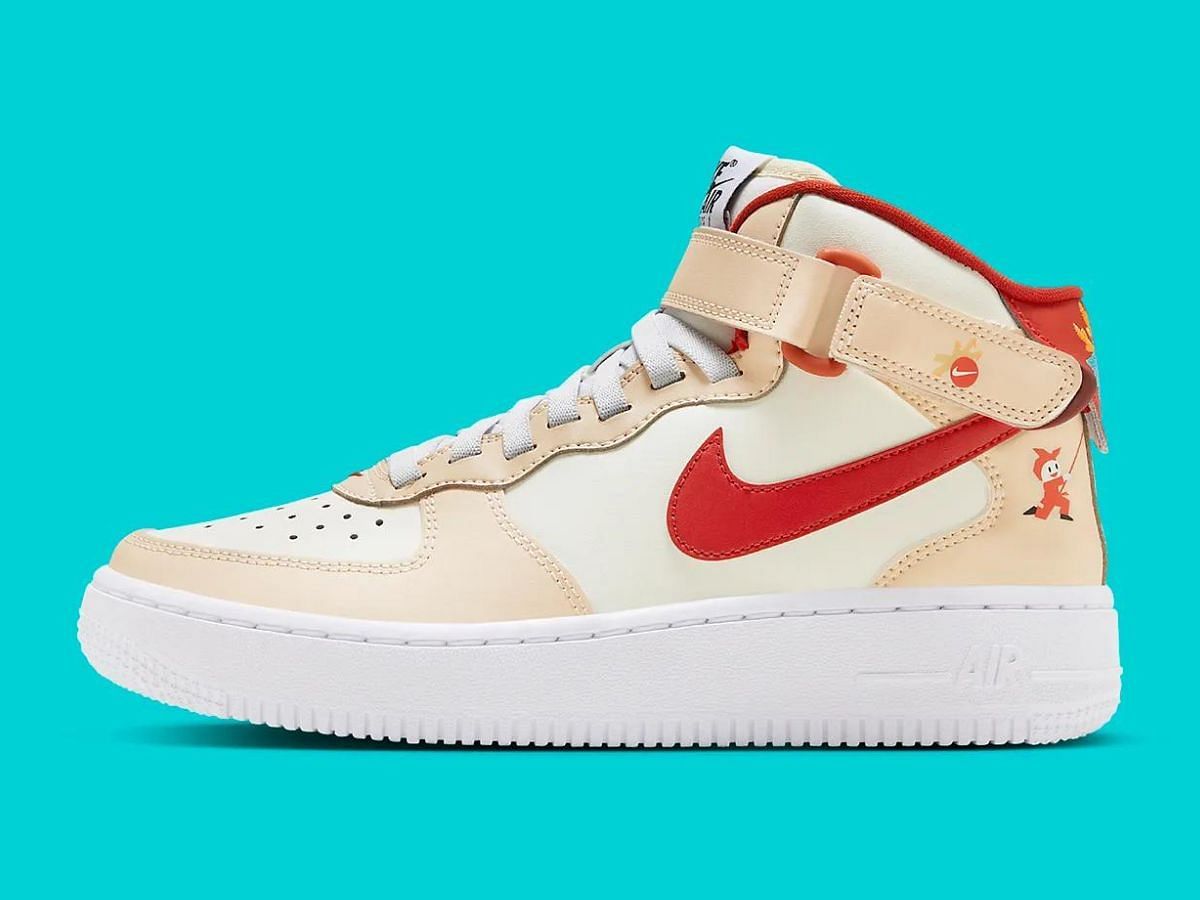 Nike Air Force 1 Mid &ldquo;Year of the Dragon&rdquo; sneakers (Image via Sneaker News)