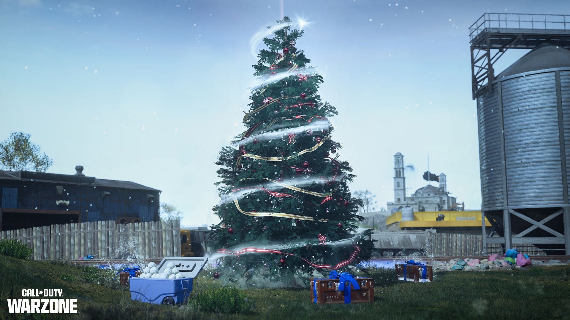 Holiday decorations in Warzone (Image via Activision)
