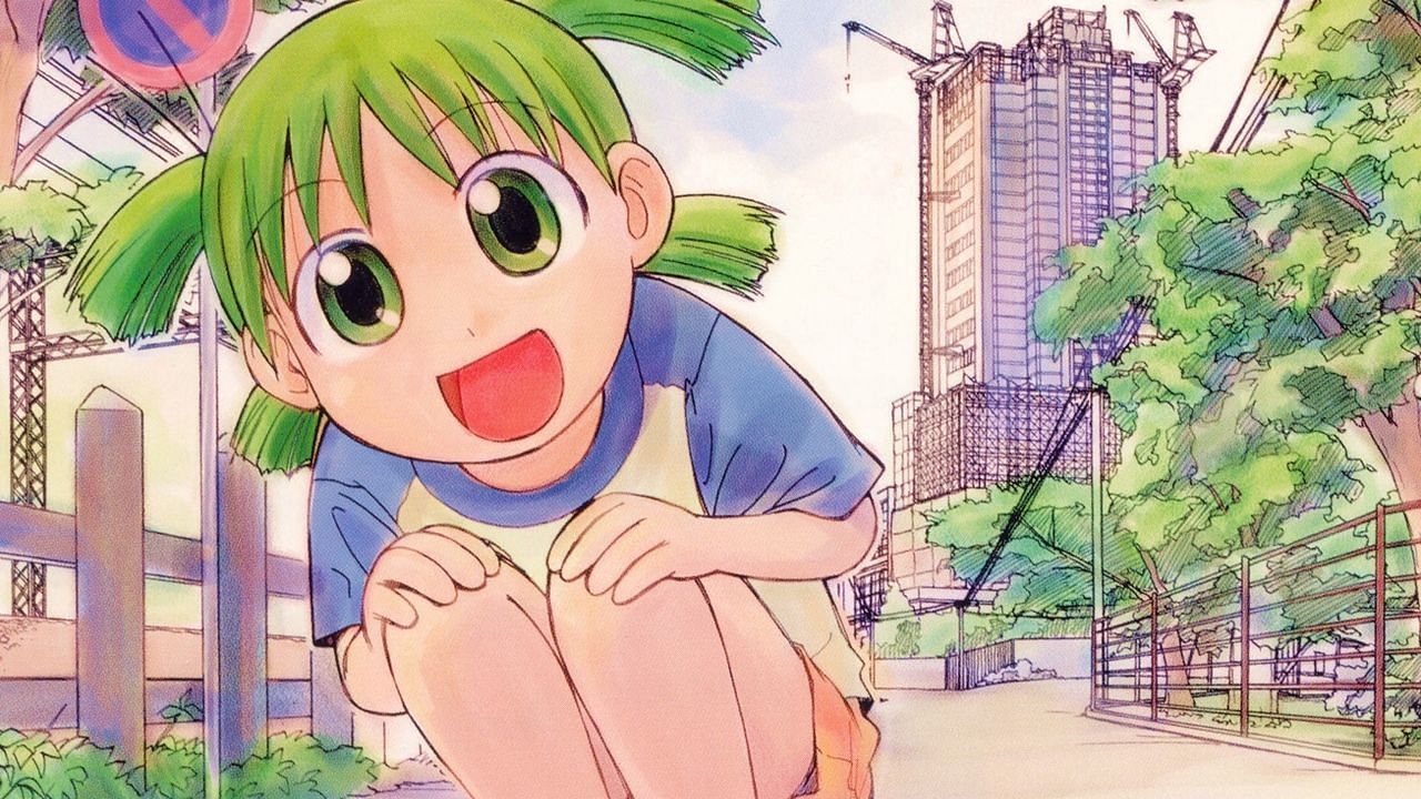 The titular protagonist of the women-centric manga series Yotsuba as seen in the series&#039; official artwork (Image via ASCII Media Works)