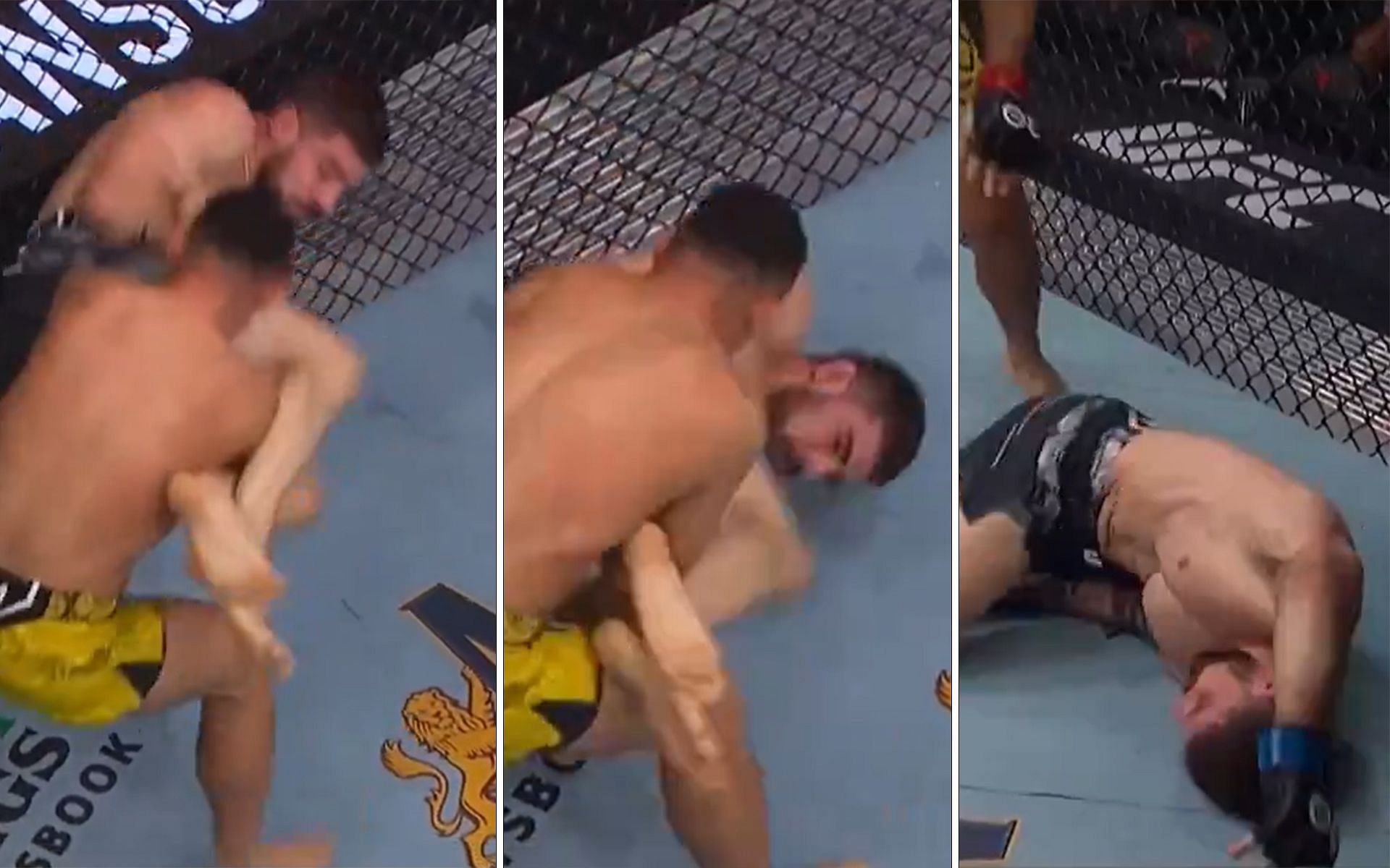 Drakkar Klose knocks out Joe Solecki (Images Courtesy: @mmamania 