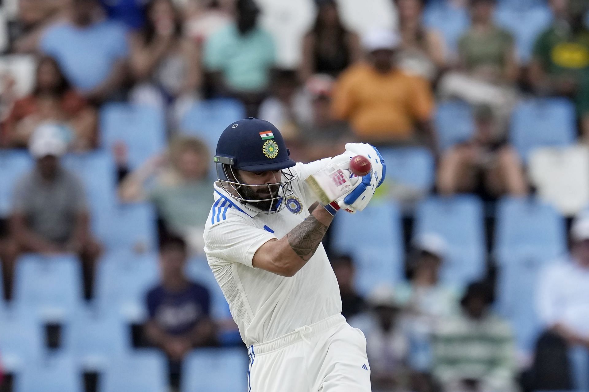 Virat Kohli signed off from 2023 with a fine knock in the Centurion Test. (Pic: AP)