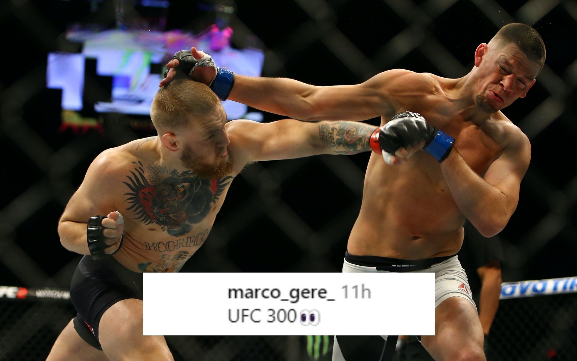 Conor McGregor vs. Nate Diaz at UFC 196 [Image via Getty Images] 