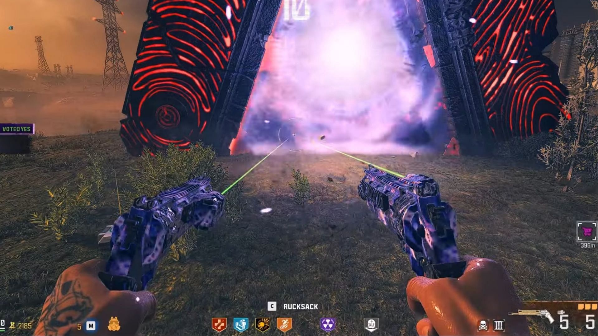 Dark Aether portal in Modern Warfare 3 Zombies (Image via Activision and youtube.com/@ llStevell)