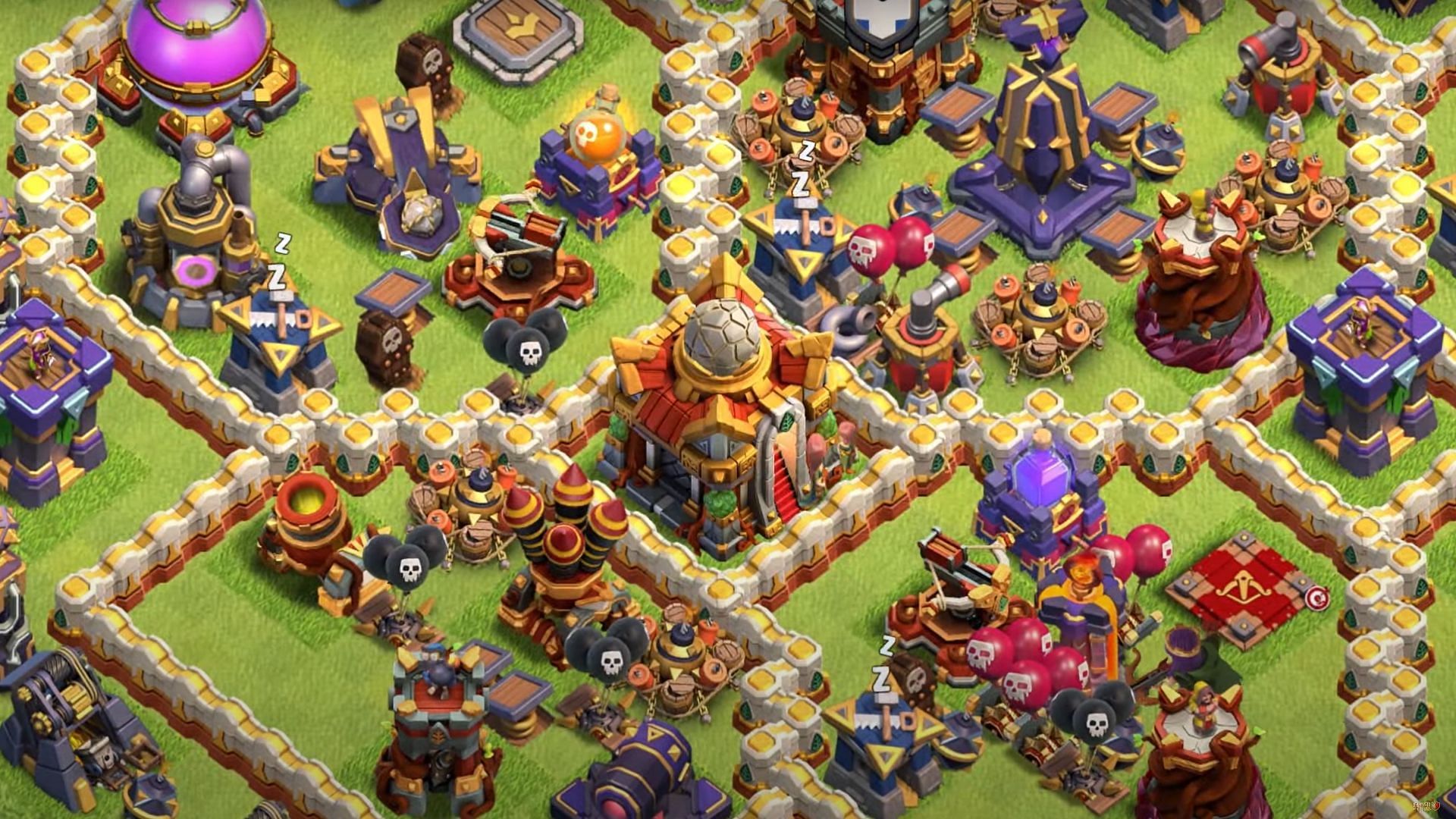 The TH16 base (Image via Supercell)