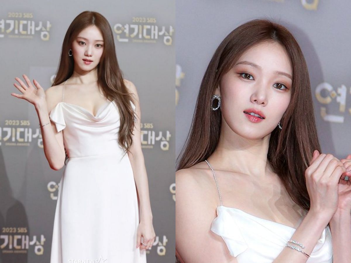 Lee Sung-kyung&rsquo;s look for 2023 SBS Drama Awards (Image via Twitter/ @maeformon)