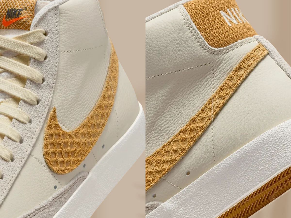 Take a closer look at the tongues and heels of the sneakers (Image via Nike)