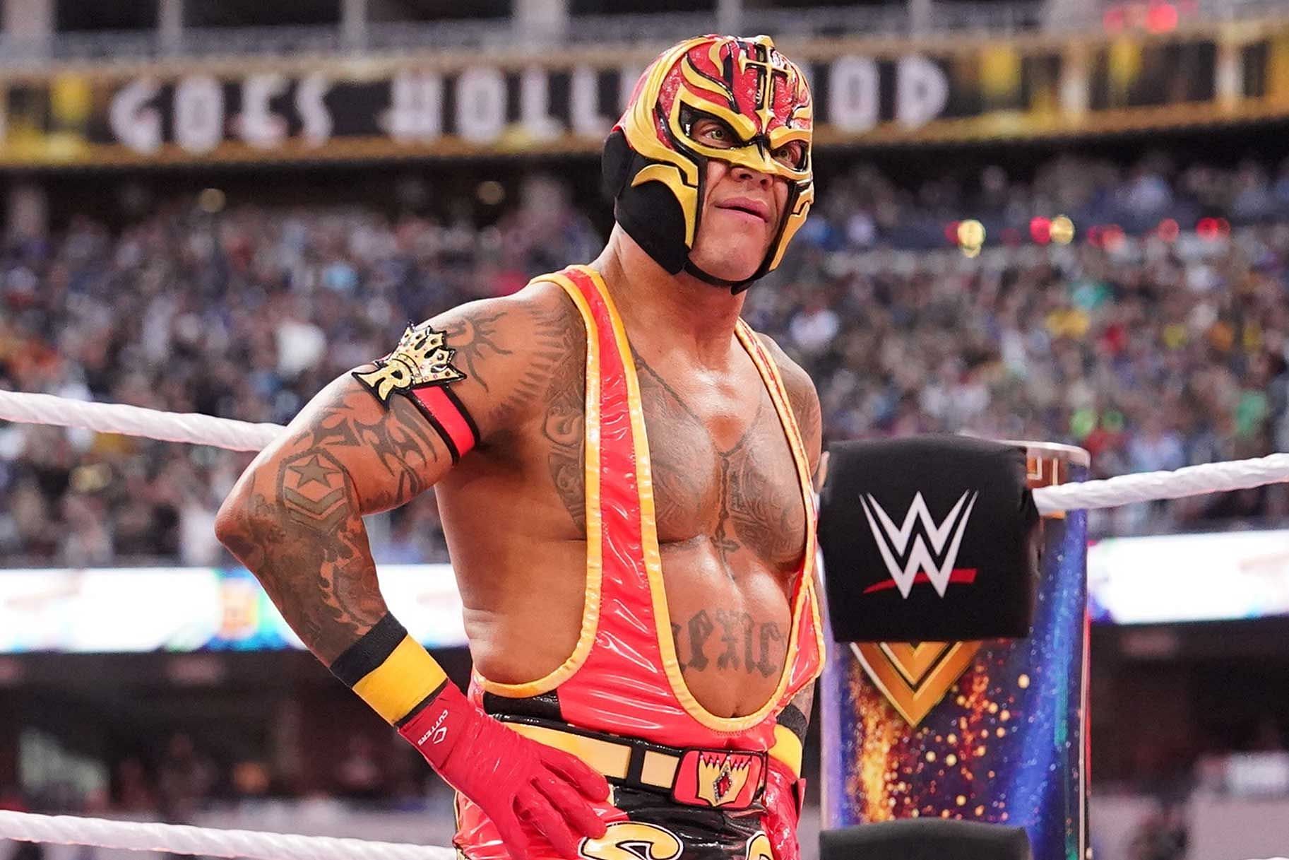 Rey Mysterio recently had surgery, but appeared in Dragon Lee's corner at Deadline