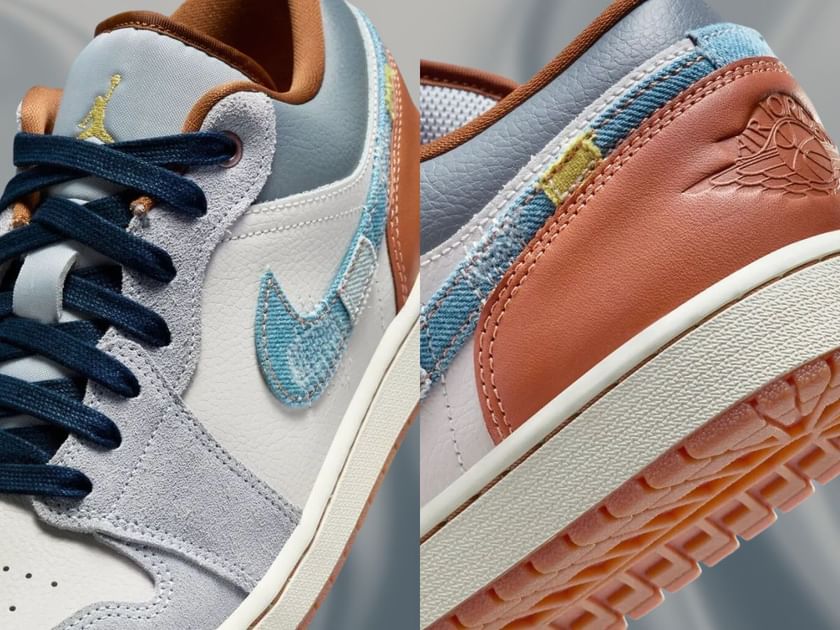 denim nike air jordan i shoes